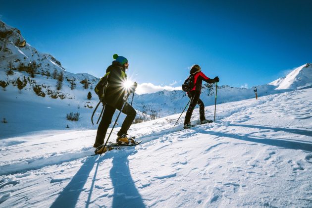 Ciaspolata panoramica in quota al Ciampac