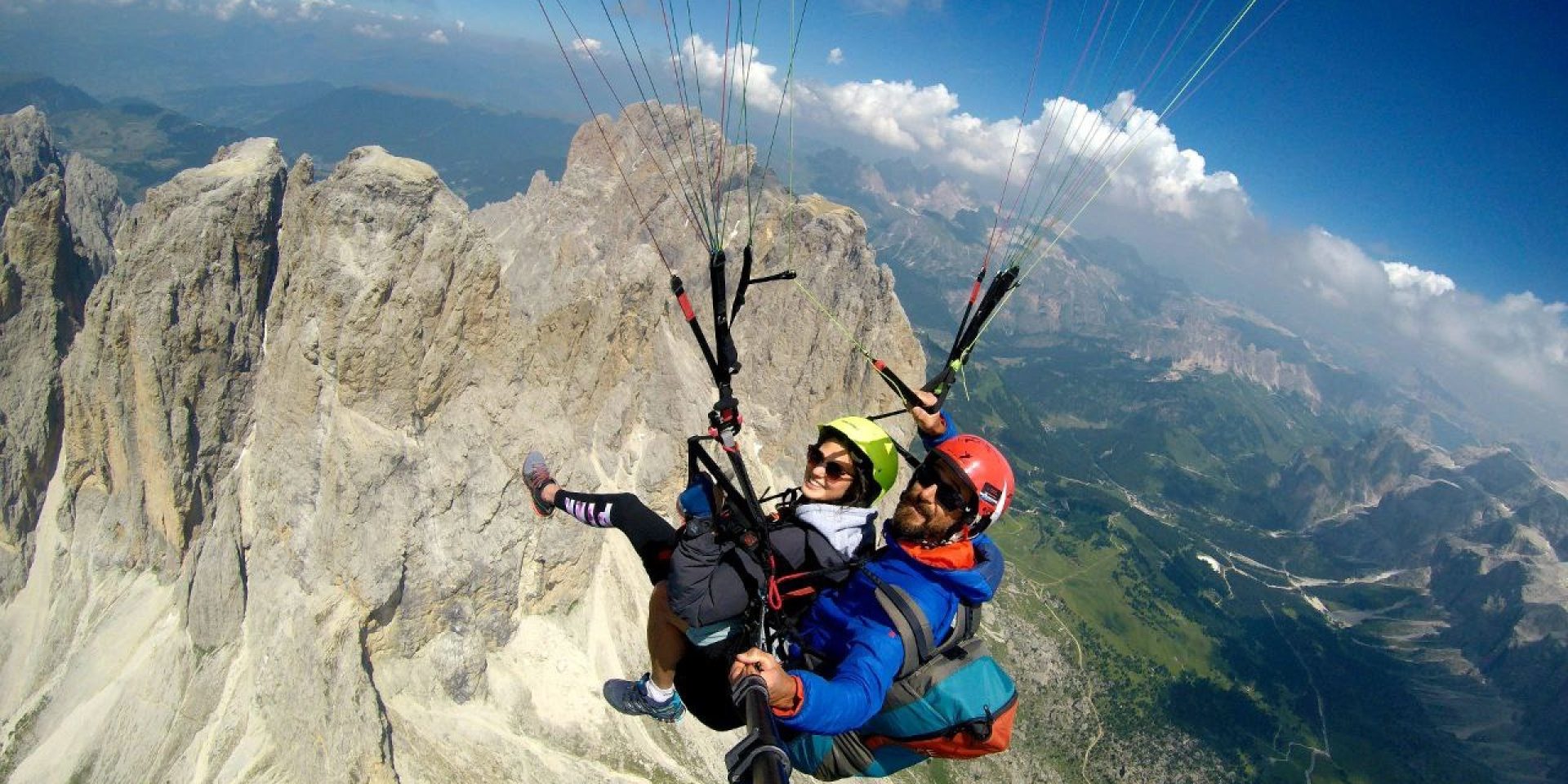 Long paraglinding flight (thermals)